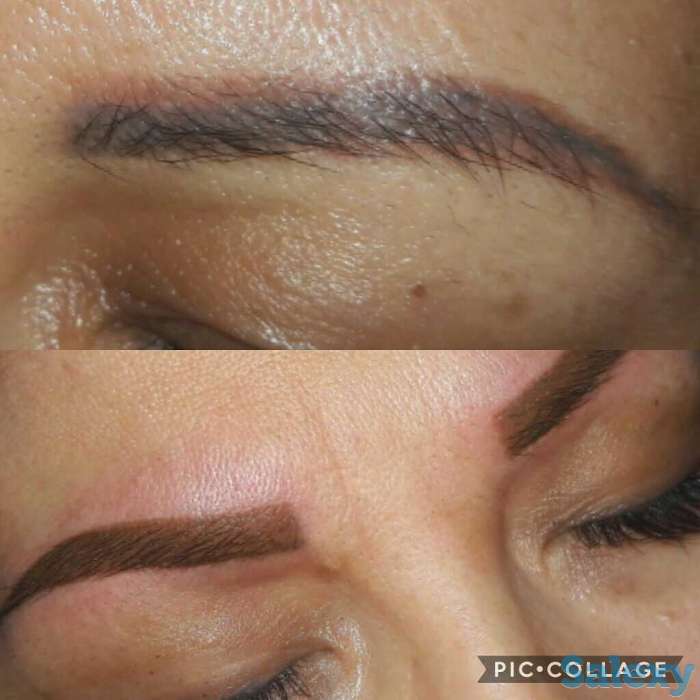 татуаж теневой, волосковый, микроблейдинг, пудровые, брови как свои, фотография 4