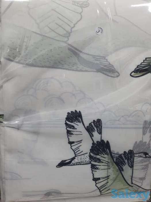 Шторка для ванны и душа, турецкая, с птицами гусями, фотография 2