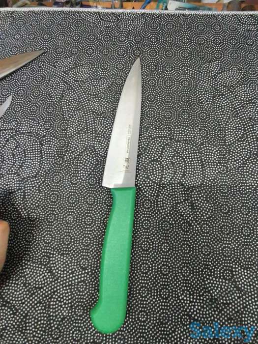 Нож кухонный Трамонтина универсальный для нарезания всего зеленый, фотография 3