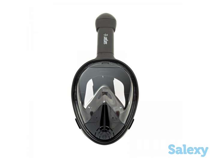 Маска подводная полнолицевая sargan планета черная/черная, фотография 7