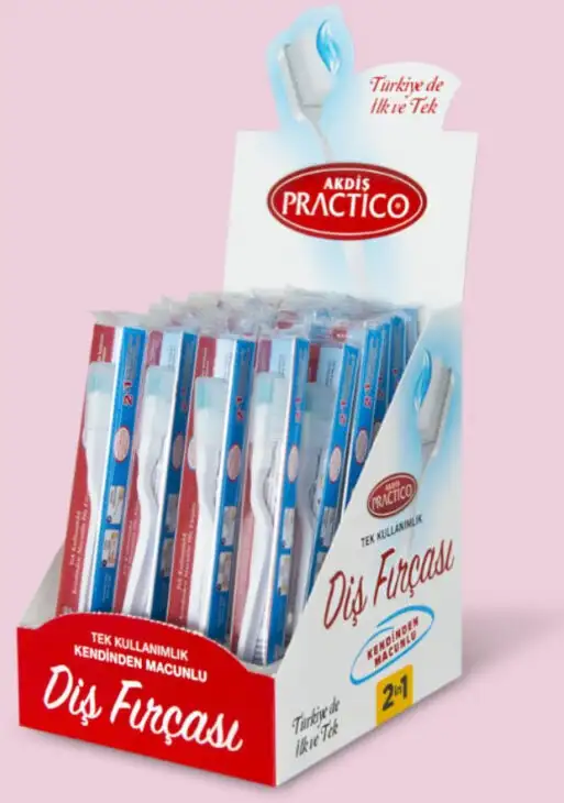 Одноразовая зубная щетка с пастой внутри, фотография 6