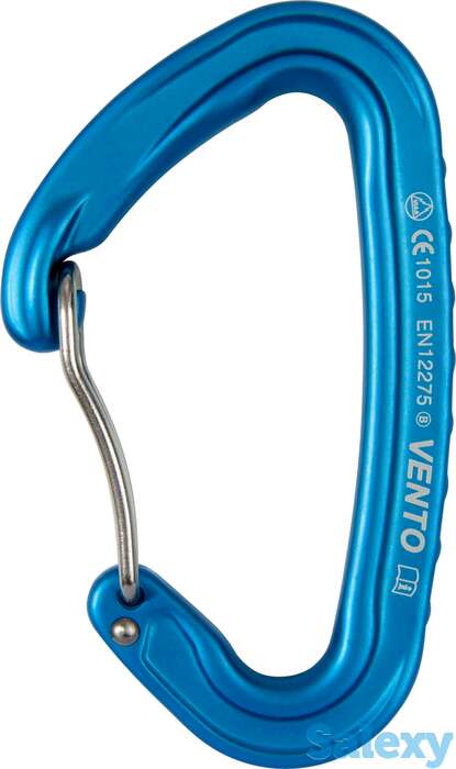 Карабин венто скалолазный лайт со скобой синий, фотография 1