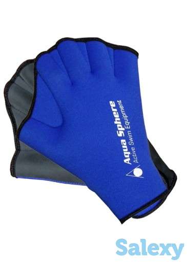 Перчатки неопреновые aquasphere swim gloves, фотография 3