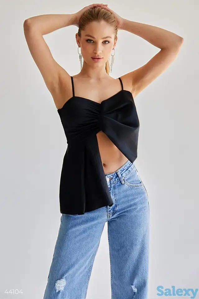 Оригинальный атласный топ, фотография 1