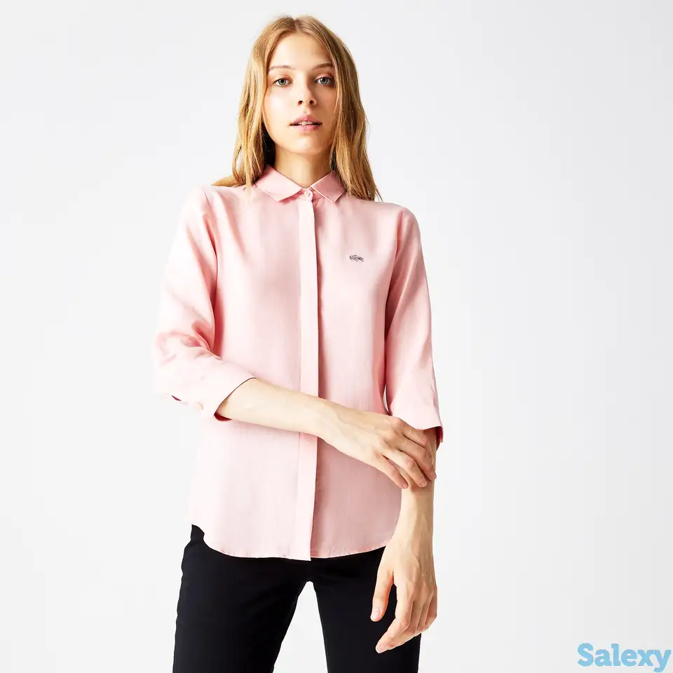 Женская рубашка lacoste regular fit, фотография 1