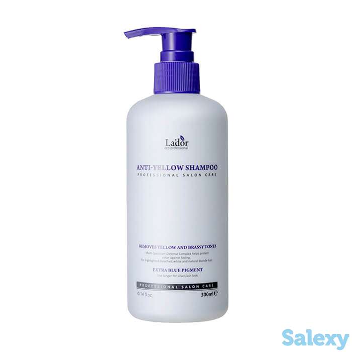 Шампунь для волос la'dor anti yellow shampoo, фотография 1