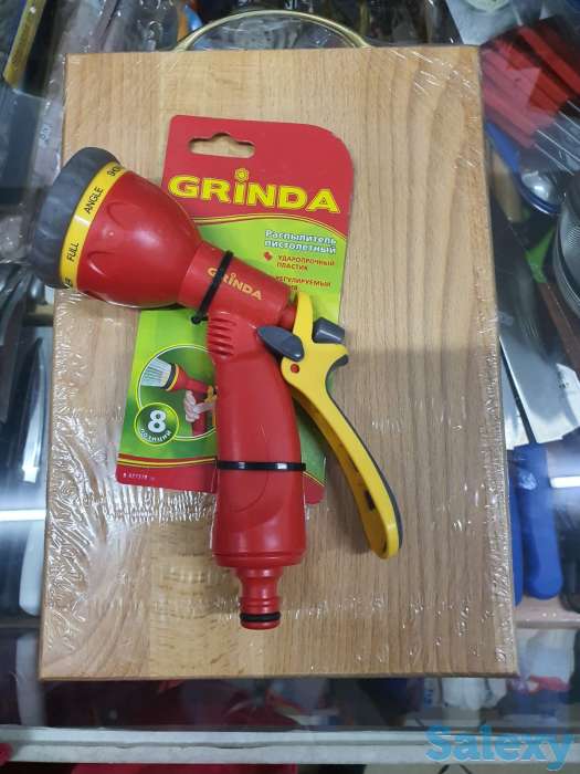 Распылитель, Grinda, 8-позиционный, пластиковый, тип пистолетный, фотография 2