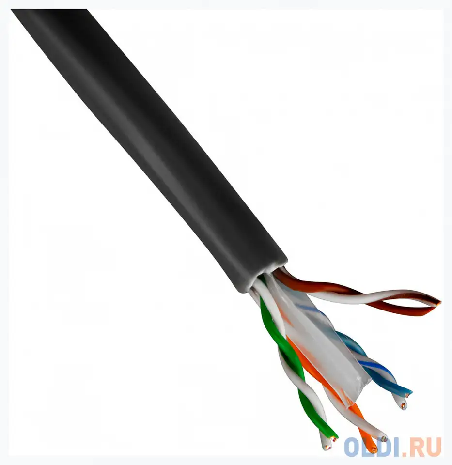 Кабель сетевой buro utp 4 пары cat6 solid 0.55мм cu 305м, фотография 1