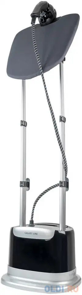 Отпариватель galaxy line gl 6209 2400вт чёрный серебристый, фотография 1