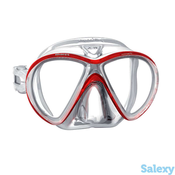 Маска для плавания mares x-vu sunrise, для широких лиц - ц.об.прозрачно-белый, ц.р.бело-серебристый, фотография 1