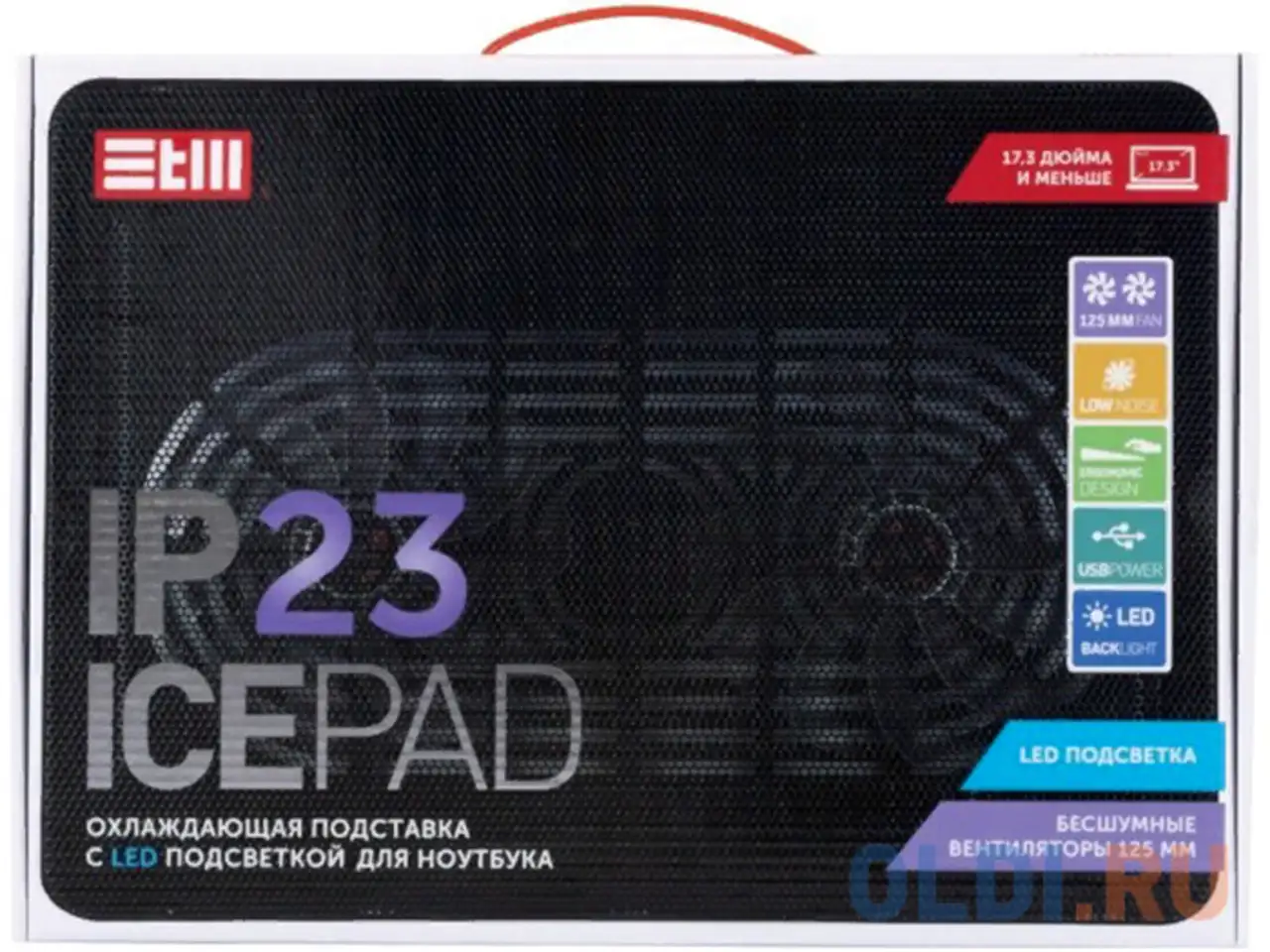 Stm laptop cooling ip23 black (17,3