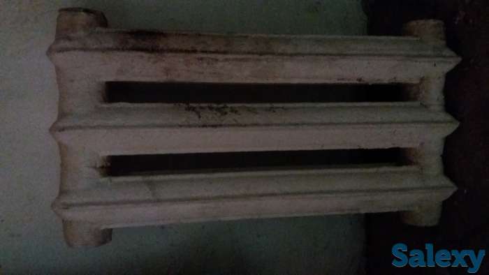 чугунная трёхсекционная отопительная батарея, фотография 1