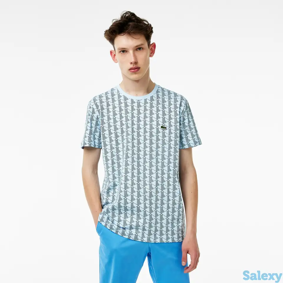 Мужская футболка lacoste oversize fit из хлопка, фотография 1