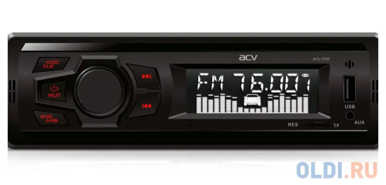Автомагнитола acv avs-1701r 1din 4x15вт, фотография 1