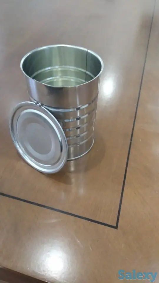 Продам жестяные банки с крышками, фотография 1