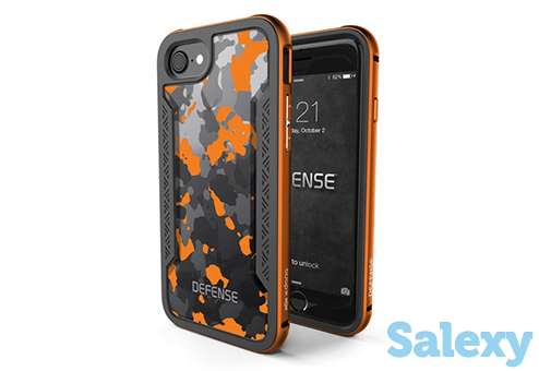 Чехол металлический x-doria defense shield для apple iphone se2020/8/7 (orange camo). оранжевый, фотография 1