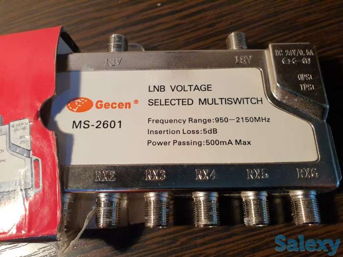 Спутниковый радиальный мультисвитч Gecen MS-2601 свич, фотография 2