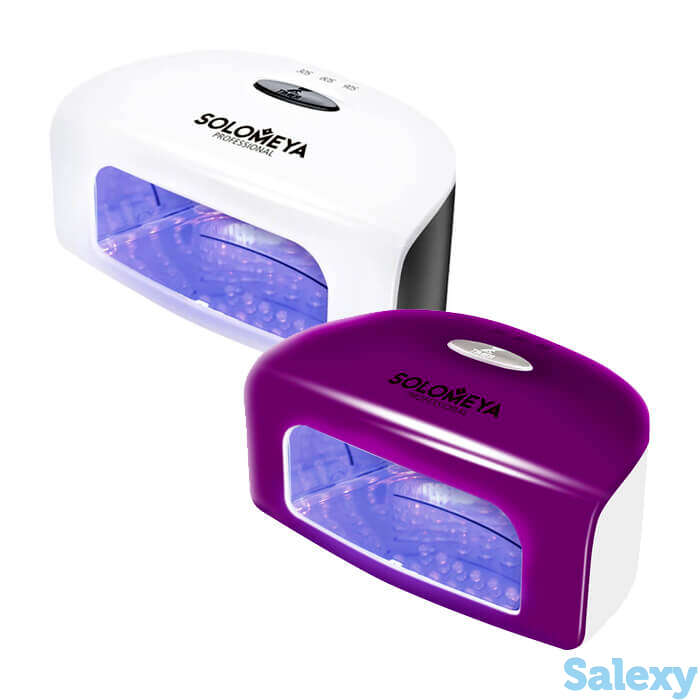 Лампа для маникюра solomeya super arch 9g led lamp, цвет #2 сиреневая, фотография 1