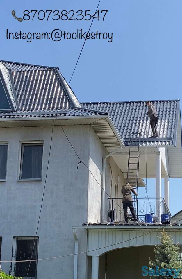 Покраска кровли безвоздушным аппаратом, фотография 11