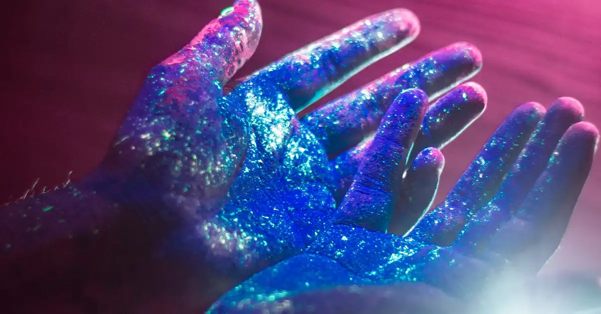 Светящиеся Краски Холи, светятся при уф лампах, фотография 3