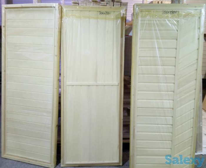 Двери деревянные из массива сосны, деревянный погонаж, Двери для бани и сауны., фотография 3