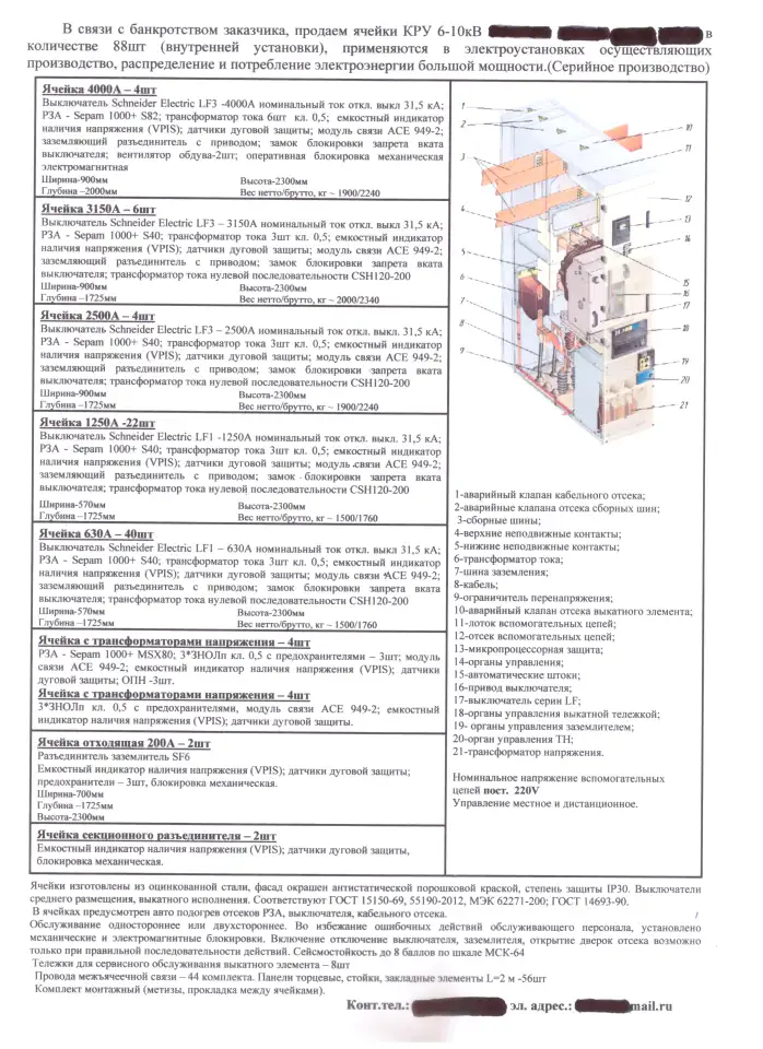 Комплектно распределительное устройство КРУ 610, фотография 2