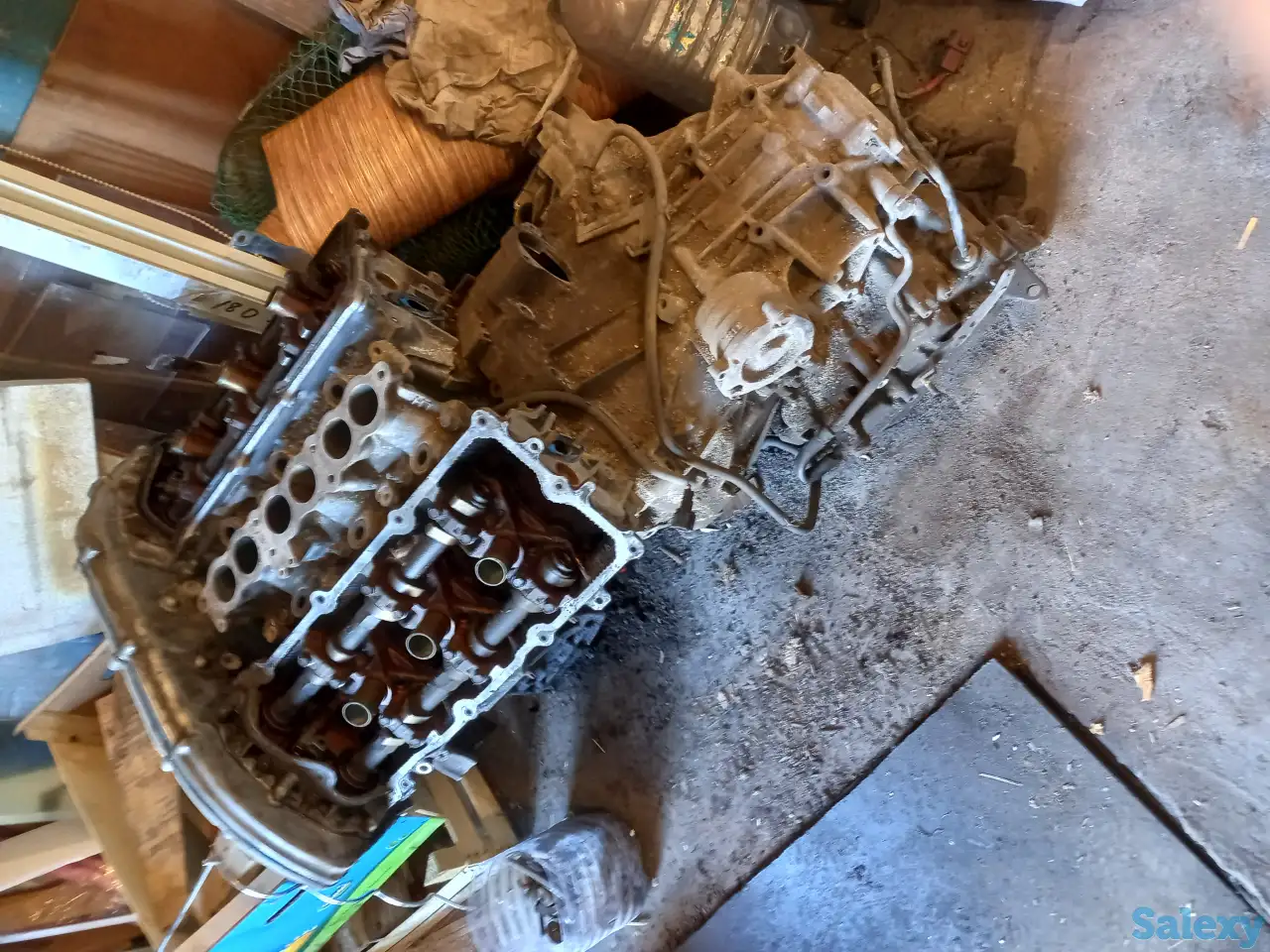 Продам двигатель с коробкой б/у, фотография 1