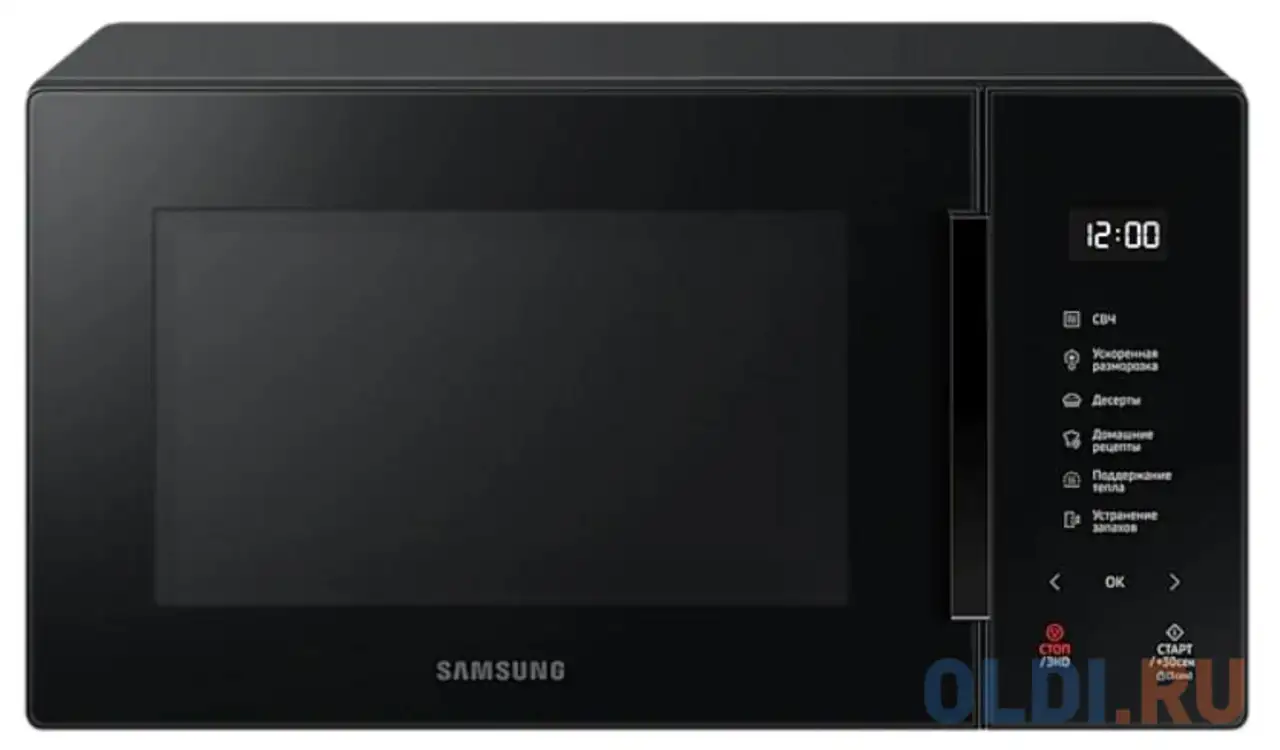 Микроволновая печь samsung ms23t5018ak/bw 800 вт чёрный, фотография 1