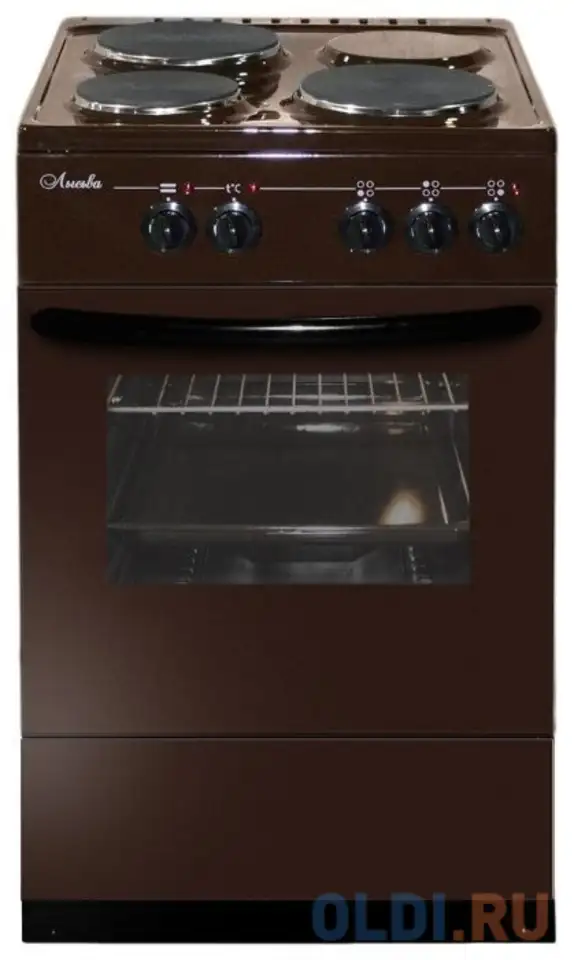 Плита электрическая лысьва эп 301 м2с коричневый эмаль (без крышки), фотография 1