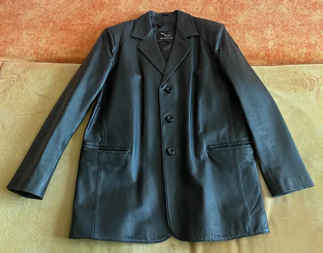 Продам кожаный пиджак, фотография 1