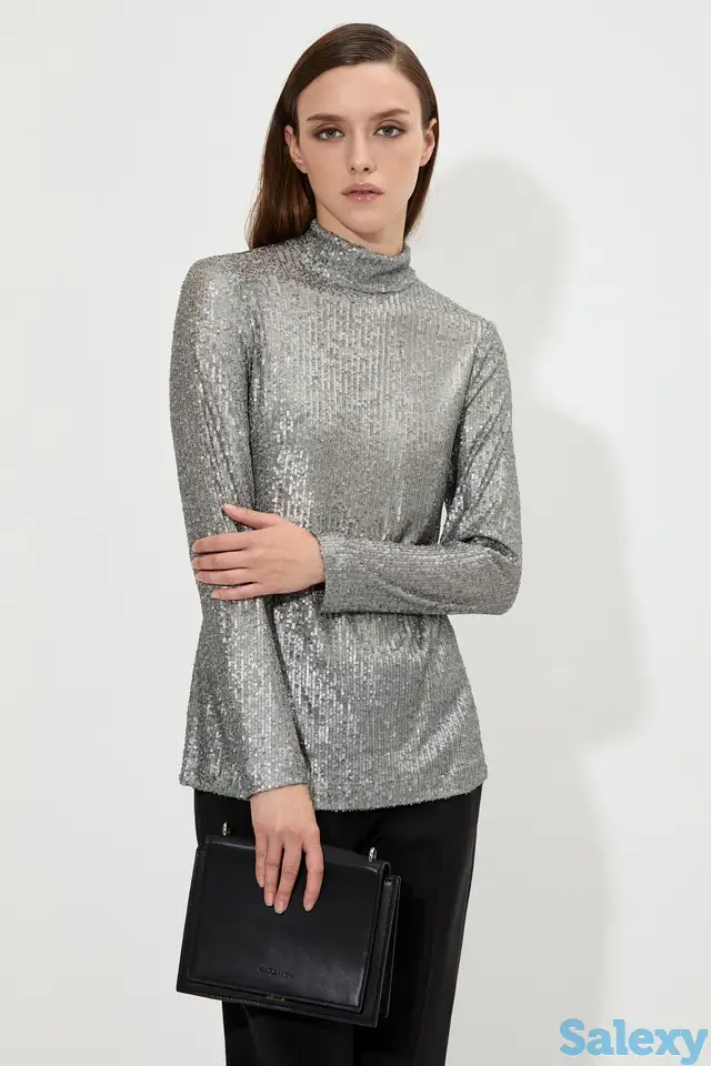 Блузка в серебристом цвете vassa&co, фотография 1