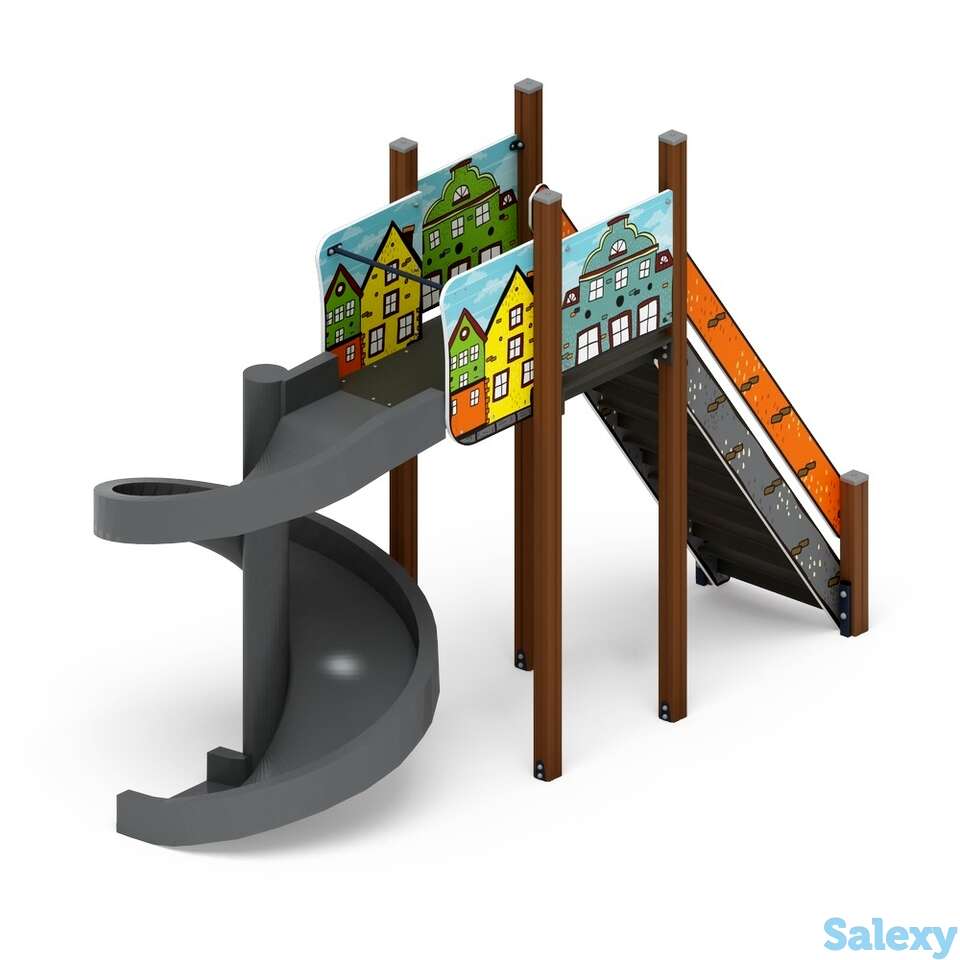 Горка винтовая h-2000 (винтовой скат) ио 43.01.01-01 (город), фотография 1