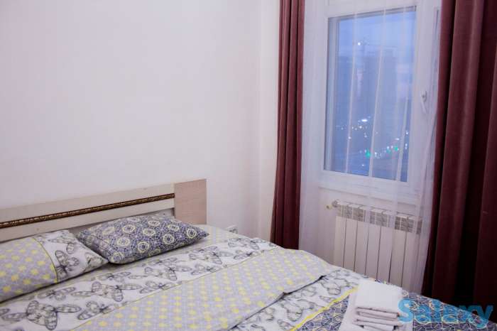 3 х квартира левый берег посуточно, Кунаева 12/2, фотография 3