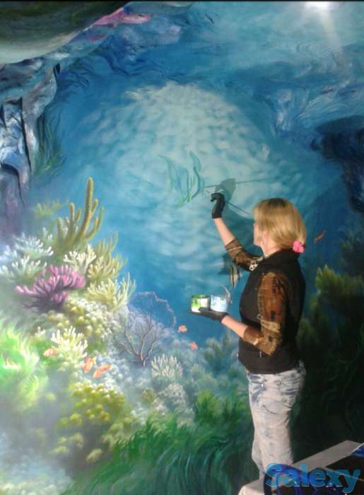 Роспись стен и потолков, барельеф на стене, картины, портрет, фотография 2