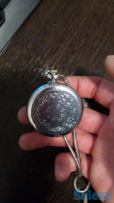 Карманные часы советские антиквар, молния, фотография 1