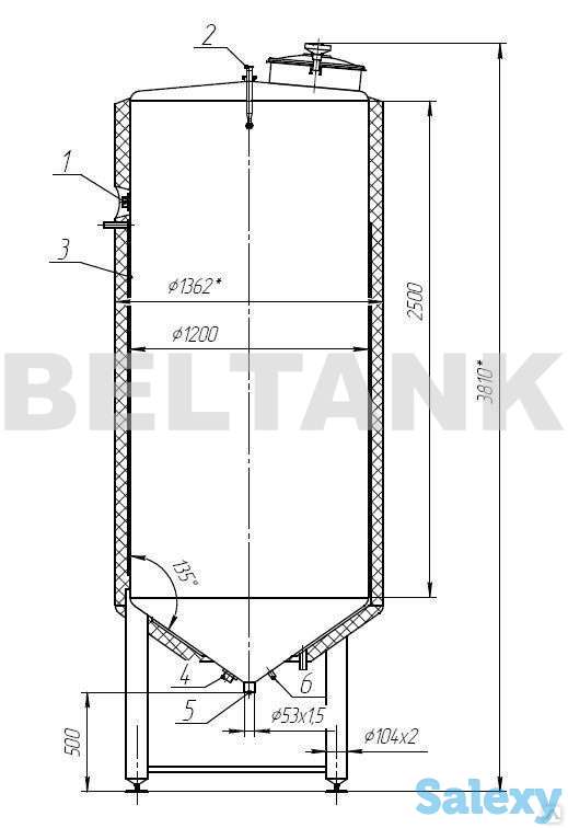 Емкости вертикальные с термоизоляцией, фотография 2