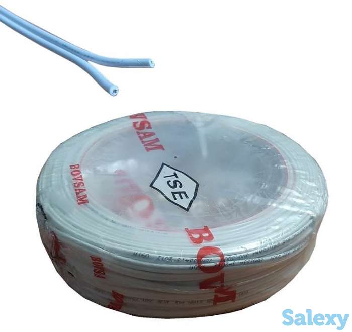 Продам кабель электрический ШВВП 2х0.75, бухта 100м, фотография 1