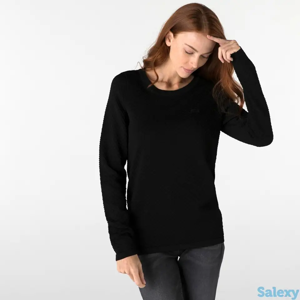 Женский свитер lacoste с широким воротом, фотография 1