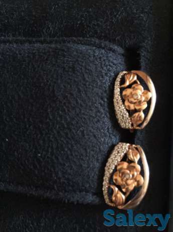 Серьги Серебряные, напыление золото Sokolov, фотография 1