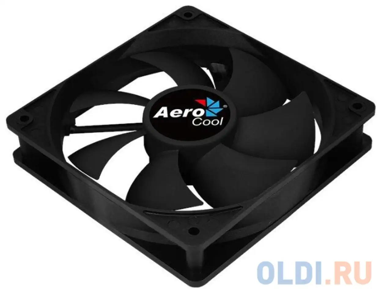 Вентилятор aerocool force 12 pwm black, 120x120x25мм, 500-1500 об./мин., разъем pwm, фотография 1