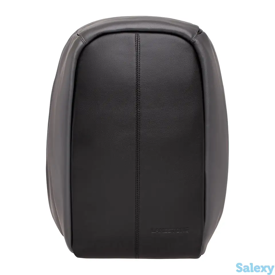 Мужской кожаный рюкзак blandford grey/black, фотография 1