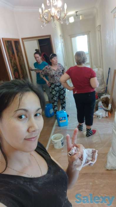 Побелка, обой, левкас, шёлк., фотография 7