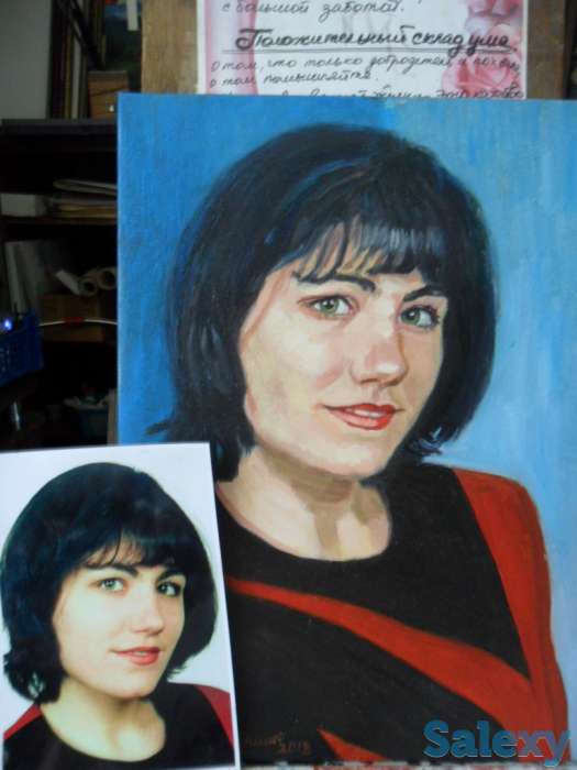 Портреты по фото ручной работы разной техники исполнения., фотография 8