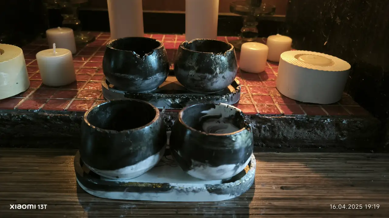 Свечи кашпо, фотография 2