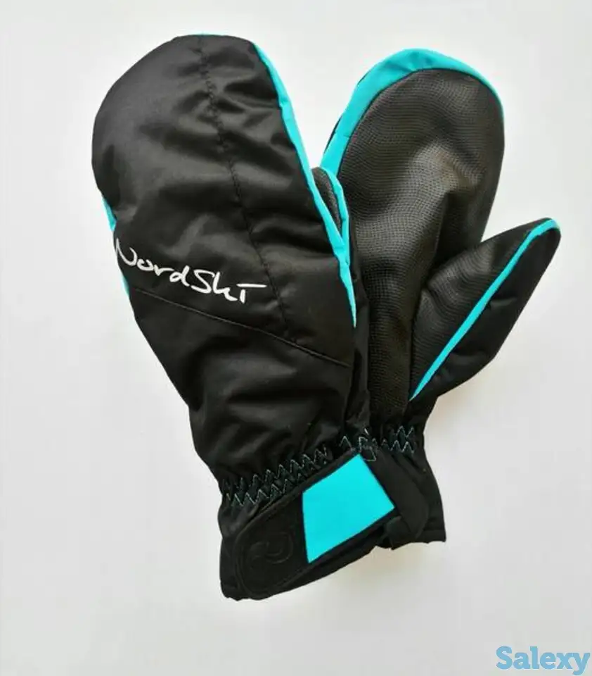 Варежки nordski jr arctic black/aquamarine membrane, фотография 6