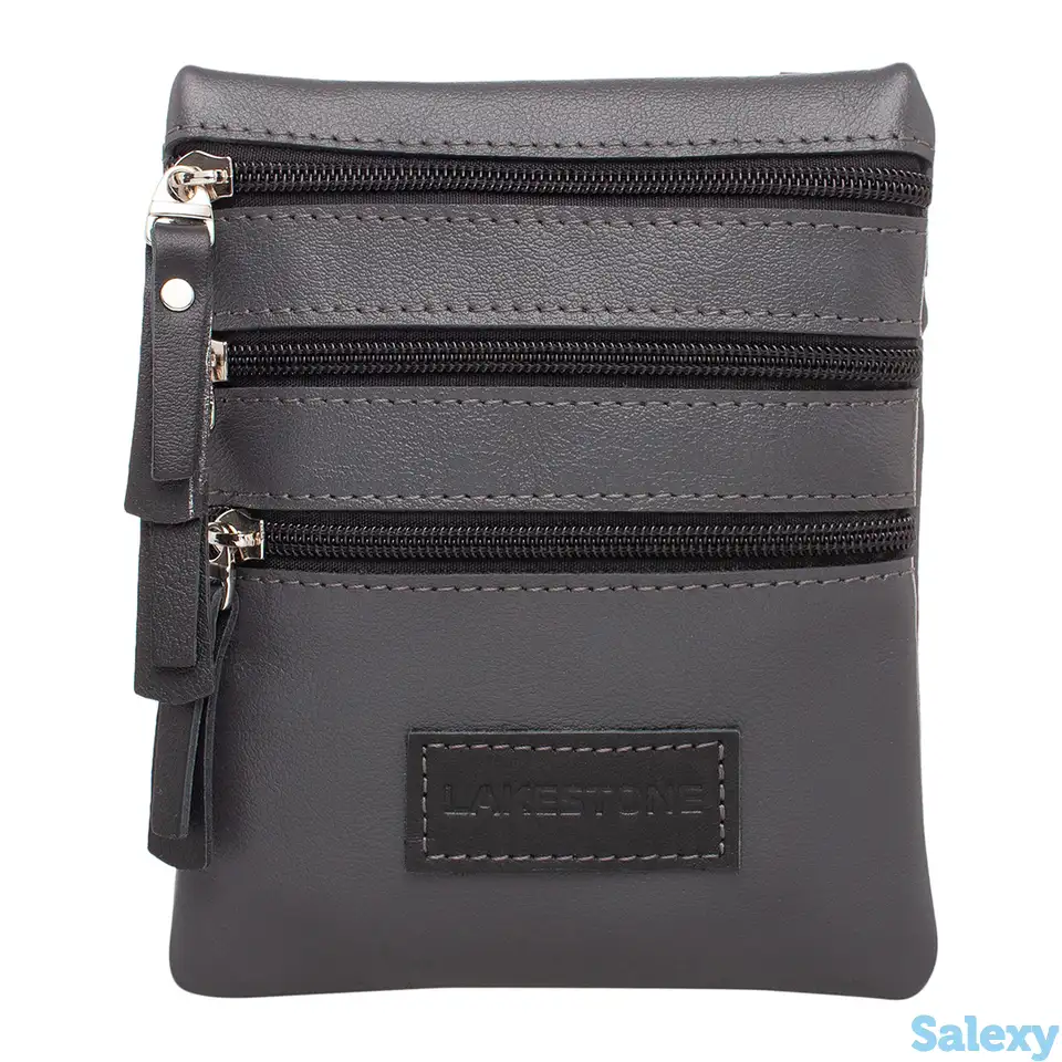 Небольшая мужская сумка через плечо wesley grey/black, фотография 1