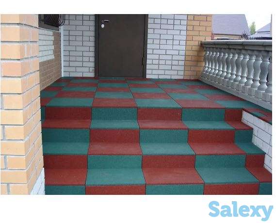 Резиновая плитка. Тартановое покрытие, фотография 1