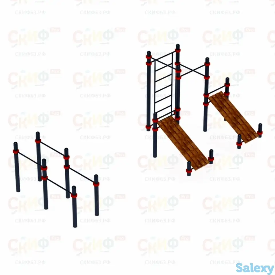 Воркаут  28 (108) | две скамьи для пресса, шведская стенка,, фотография 1
