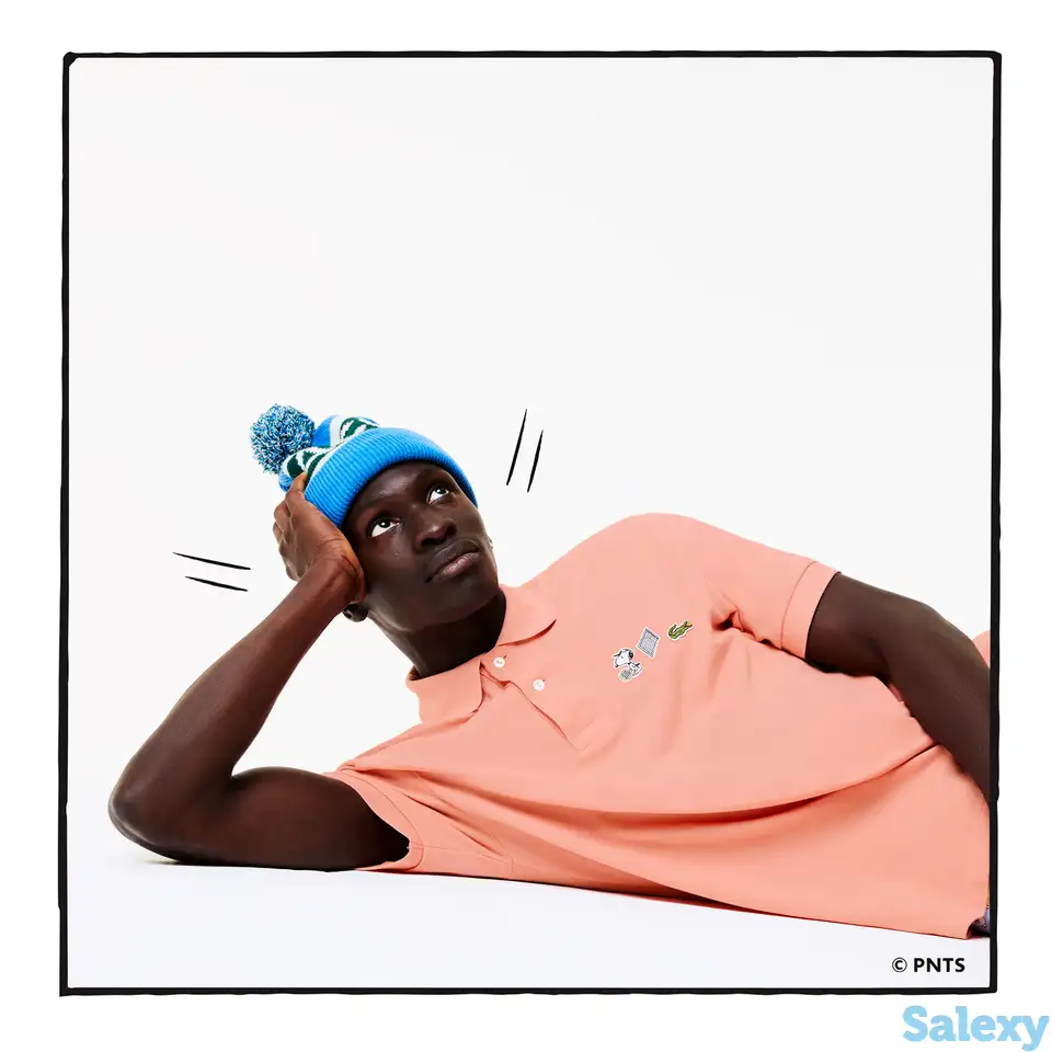 Мужское поло lacoste x peanuts regular fit, фотография 1