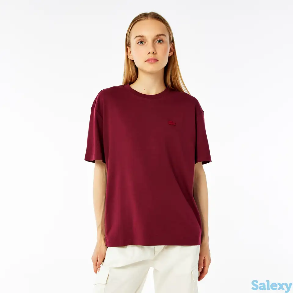 Женская футболка lacoste regular fit, фотография 1